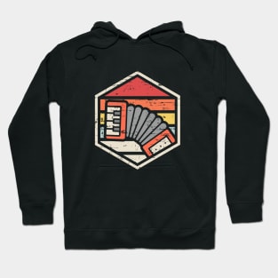 Retro Badge Accordion Hoodie